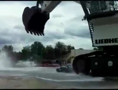 Water is heavy.