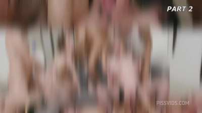Eden Ivy Drink Pee & Swallow Cum While Getting DAP'ed In Orgy