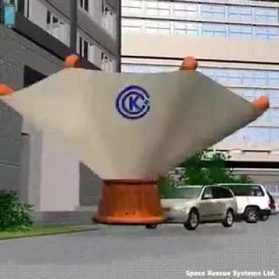 High rise parachute safety system