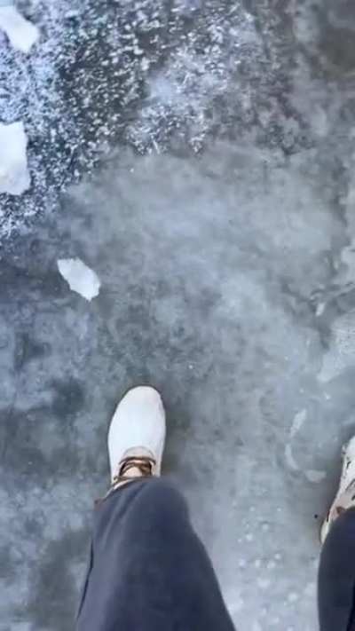 oh no she is sliding
