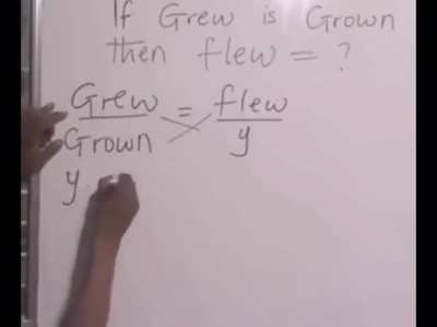 How to teach someone English with algebra&hellip;