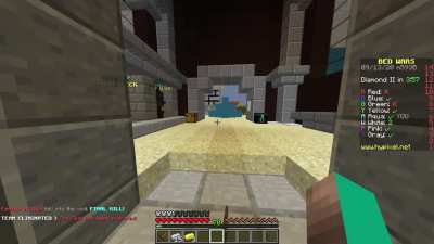 My friend takes losing in Bedwars very well.