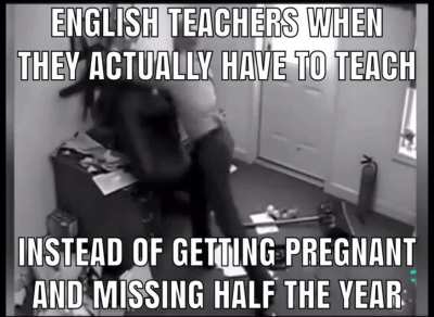 Engl*sh🤢 &ldquo;teachers&rdquo;🤮