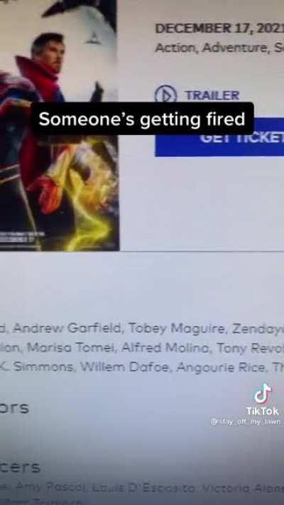 Someone's getting fired..