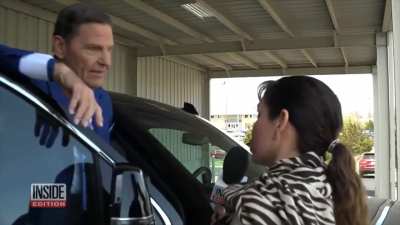 TV preacher Kenneth Copeland's (net worth of $760 million) reaction when asked for his reasoning for needing several private airplanes.