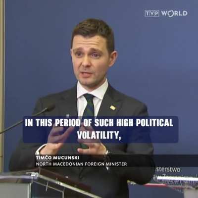 Polish Foreign Minister Radosław Sikorski stressed the importance of expanding the European Union to the Western Balkans during a press conference with his North Macedonian counterpart, Timčo Mucunski.