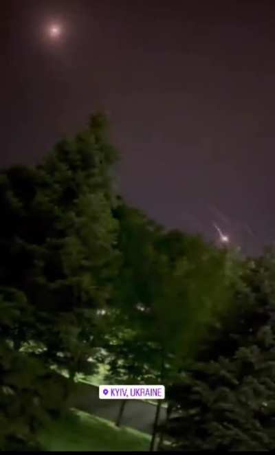 PATRIOT AD in use over Kyiv. Footage from the beginning of June.
