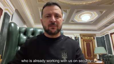"This day has already entered the history of our state: today, we have an agreement with the UK, a security agreement that we have been working on for a long time. (...) We have secured the financial support for this year &ndash; GBP 2.5 billion." - President Z