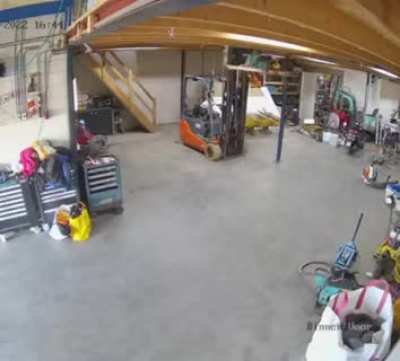Kid not even forklift certified