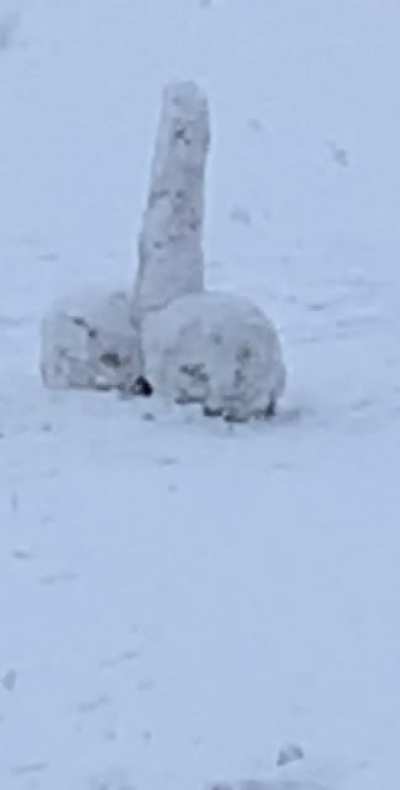 What snowmen look like in Canada, incase you were wondering&hellip;.