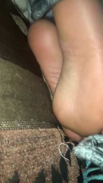 Perfect soles sleeping
