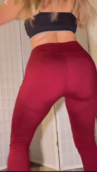 How does my ass look in these red ones? Be honest please.