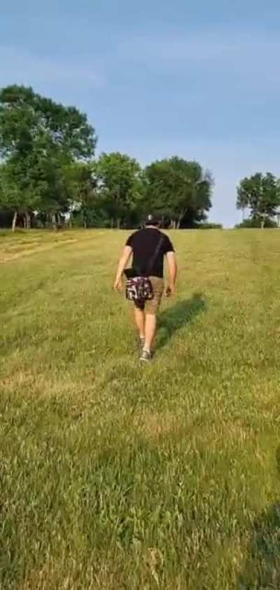 Disc golf shenanigans with my cousin