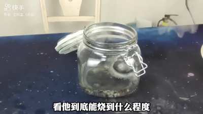 Lighting alcohol on fire