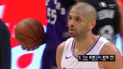 [Highlight] Batum gets up to drop the hammer on the fast break