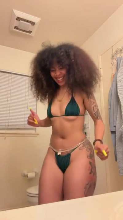 Big hair blasian