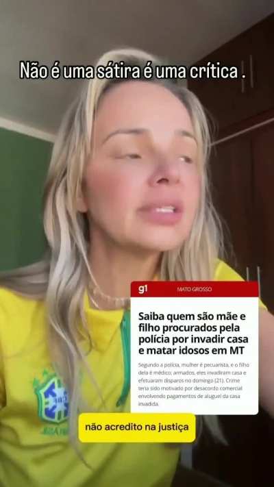 N&atilde;o &eacute; uma s&aacute;tira, &eacute; uma cr&iacute;tica.