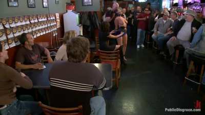 Charley Chase gets stripped, groped &amp;amp;spanked in public