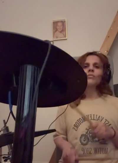 Baby drummer&rsquo;s first cover