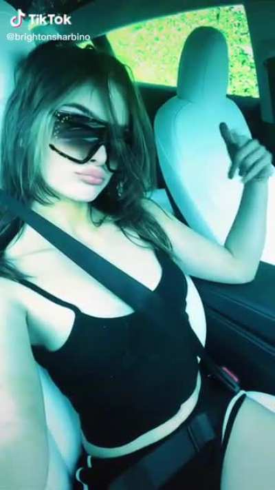 In the car