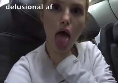 tongue out