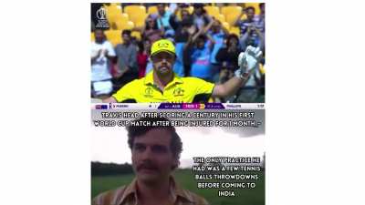 blud scored a century in his first wc match in 59 balls