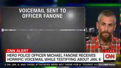 Police Officer Michael Fanone received a voicemail from a Trump Supporter after testifying today.