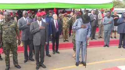 the president of south sudan pissed himself