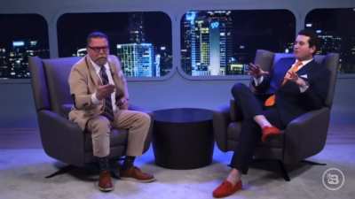Proud Boys founder Gavin McInnes melts down over people having their phones out while recording a show with conspiracy theorist Alex Stein.