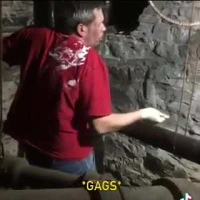 Cleaning a Sewer Pipe