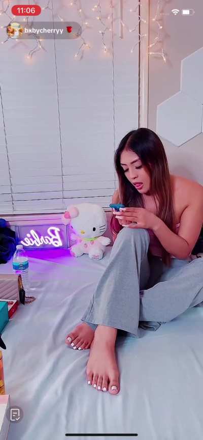 More of her toes