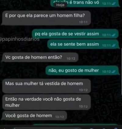 "Nasceu errada" KKKK