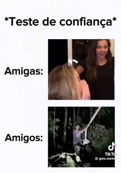 N&atilde;o &eacute; teste de confian&ccedil;a &eacute; sim de irmandade 🤝