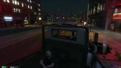 Fake cop on a role play GTA server. Things escalate quickly