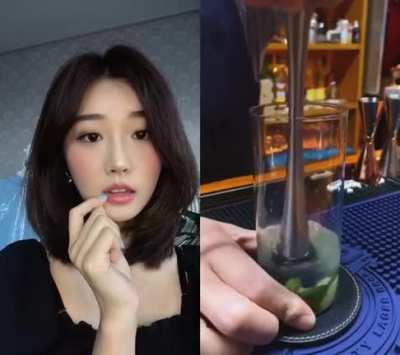 The way the bartender makes this drink