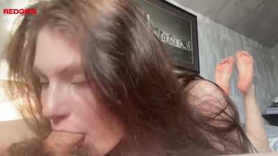 I&rsquo;m having fun with his soft flaccid cock