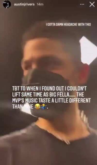 Austin Rivers saying he can&rsquo;t workout with Jokic&rsquo;s Serbian music 🤣