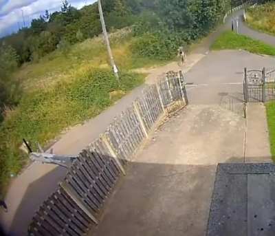 God hates cyclists.
