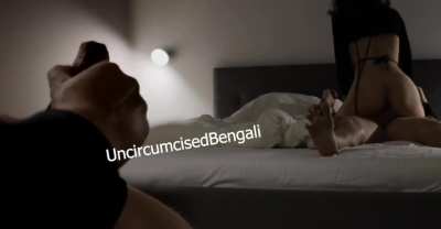 Cuck Jerks Off While His Amateur Hotwife Takes Desi Dick