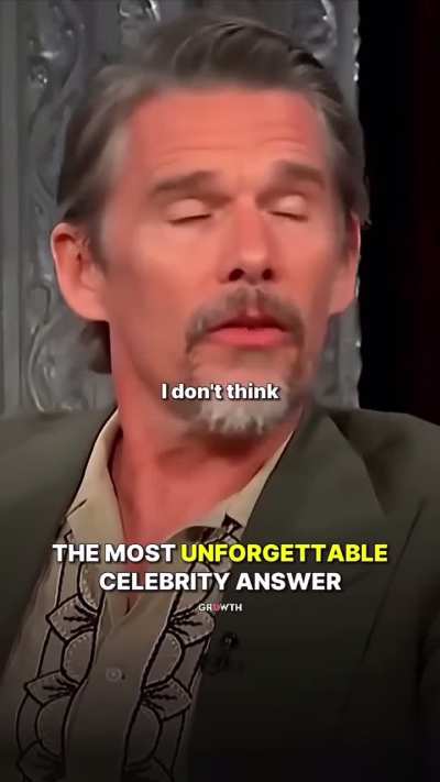 American actor Ethan Hawke is asked, &ldquo;What happens when we die&rdquo;