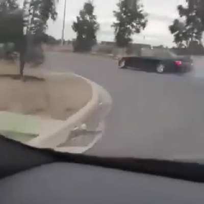 Drifting into a turn and then
