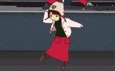 lain vibing (the song is the combination quest mashup)