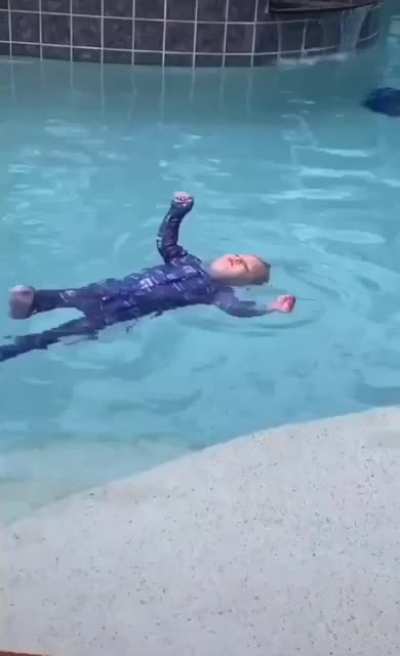 WCGW teaching a kid to swim