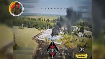 Power substation south of the Seym River in Glushkovo, Kursk Oblast, Russia was damaged by FPV drone of the "Requiem group", Special Operations Forces of the Armed Forces of Ukraine. Published on August 26, 2024