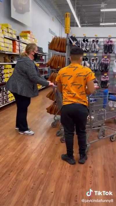 She politely told him to stop like 3 times.