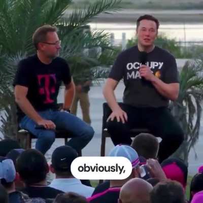 In reference to Starlink, Elon explains: "Even if an entire region or country lost connectivity because of a severe &amp;lt;...&amp;gt; [natural disaster] [and] all the cell towers are taken out, your phone will still work."