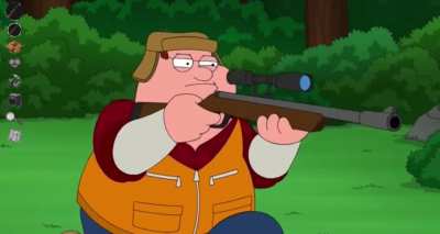 &ldquo;Shouldn&rsquo;t have taken the shot fat ass&rdquo; (shooting a gun in a nutshell)