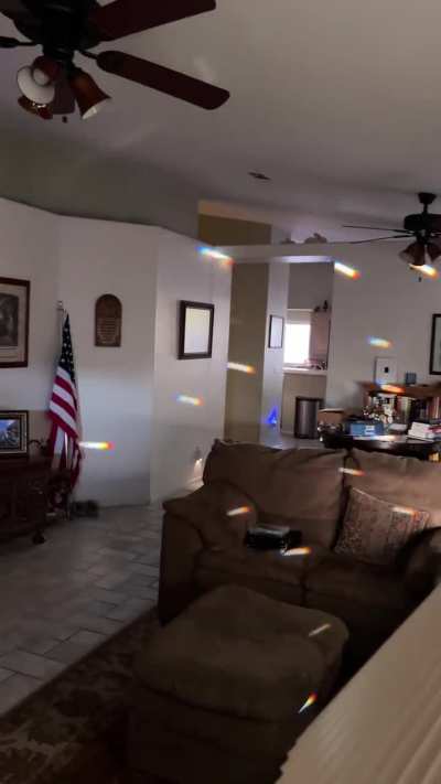 Ever notice a sun beam in a darker room? THAT&rsquo;S where the magic lies!! I had to grab a sun catcher and my mom to show her exactly what keeps me hooked on making and enjoying sun catchers, and this is great example!