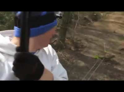 I think he glided out of a tree more than &lsquo;fell&rsquo;