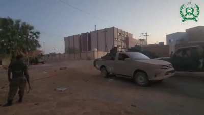 Sudanese troops in combat against the RSF in Omdurman